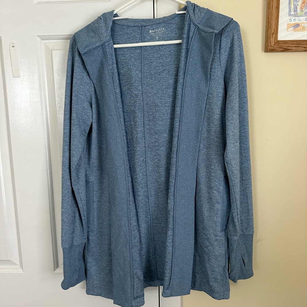 Athleta Women's Blue Open Front wrap.       Size XS